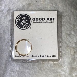 18 gauge Gold hoop by Good Art Co.